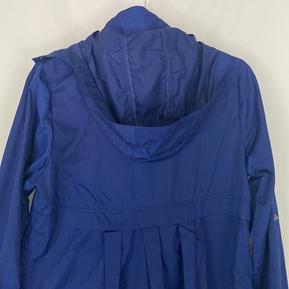 Joan Rivers Blue Rain Trench Coat Jacket Size XS - Picture 6 of 9